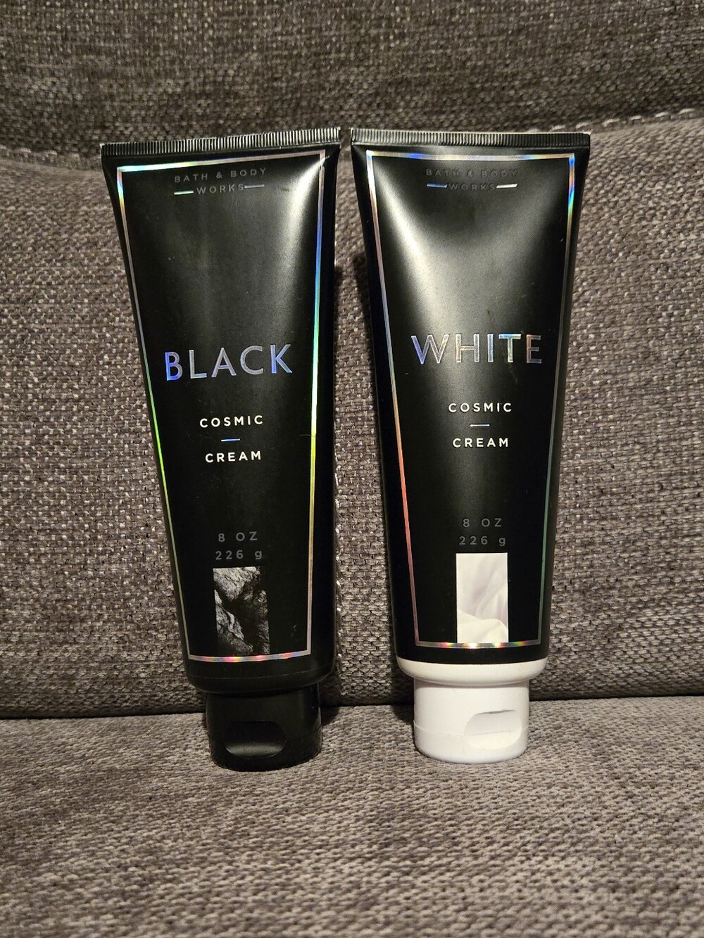 Bath & Body Works Black And White Cosmic Cream Bundle